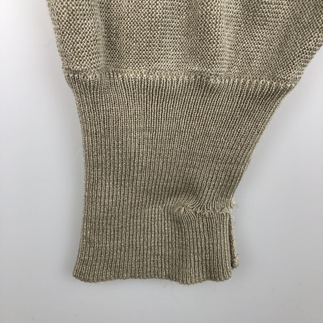 Vintage 1980'S Lacoste Chemise French Lacoste acrylic knit sweater, men's size XL acrylic Beige type Vintage Second Hand