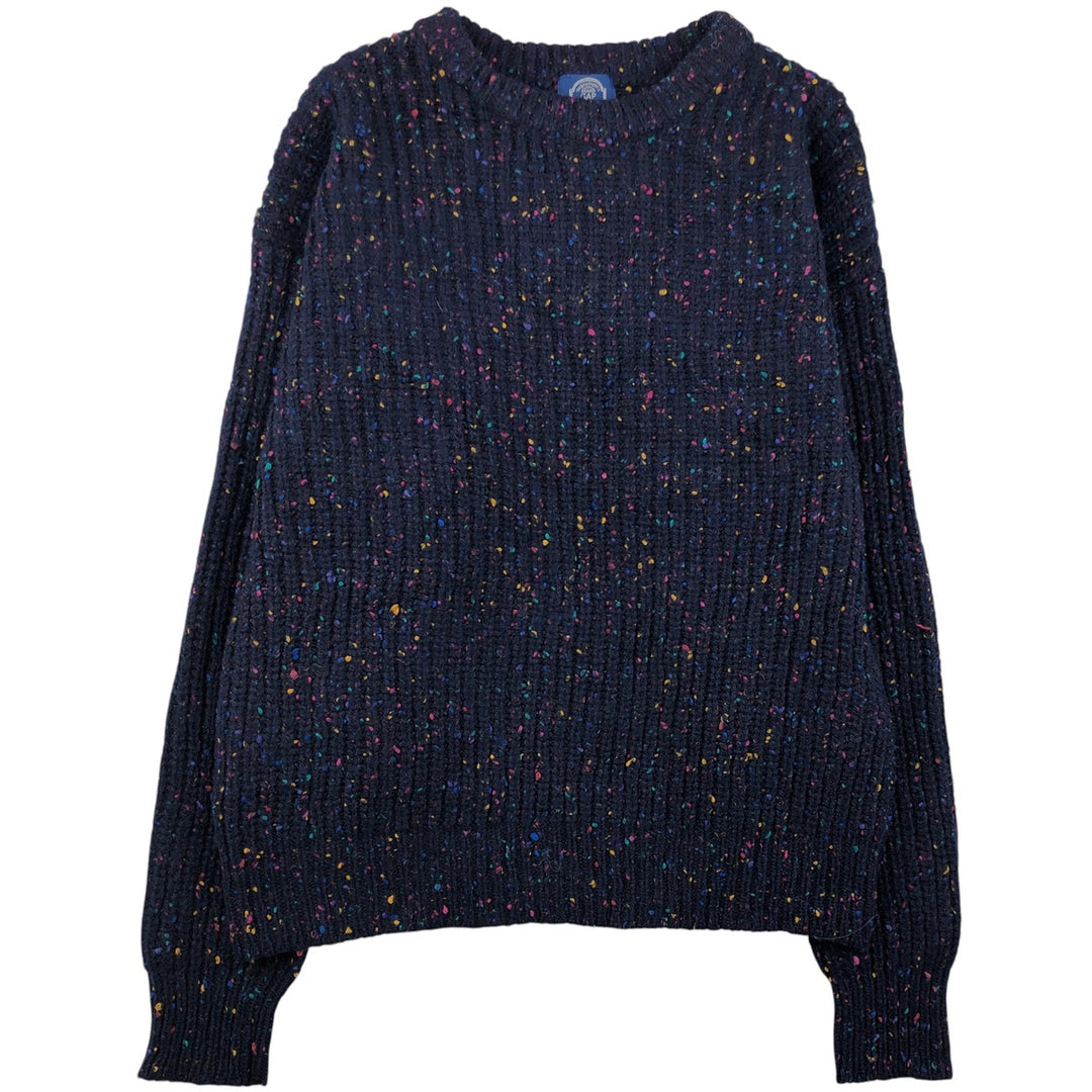 90'S - Vintage GAP Ribbed Color Nep Wool Knit Sweater, Men's Size XL wool navy blue type Vintage Second Hand