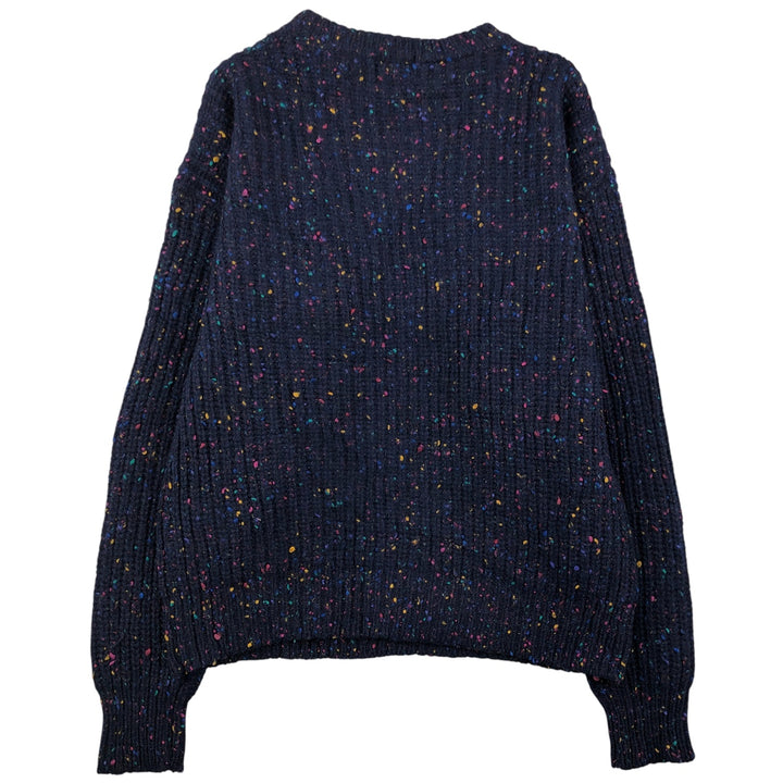 90'S - Vintage GAP Ribbed Color Nep Wool Knit Sweater, Men's Size XL wool navy blue type Vintage Second Hand