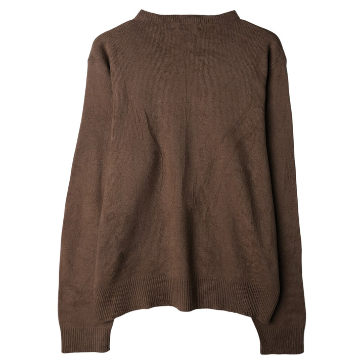 Ralph Lauren POLO by Ralph Lauren V-neck lambswool knit sweater, men's size L Lamb wool Beige type Vintage Second Hand