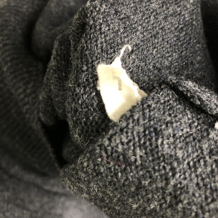 90'S LLBean V-neck knit sweater, men's size L, vintage unclear black type Vintage Second Hand