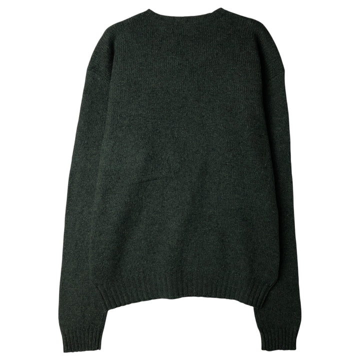 Ralph Lauren POLO by Ralph Lauren V-neck wool knit sweater, men's size XL wool Khaki type Vintage Second Hand