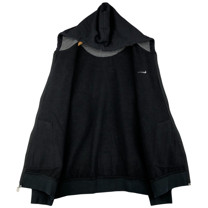 00'S Nike Sweat Full Zip Hoodie Men's L size cotton black type Vintage Second Hand