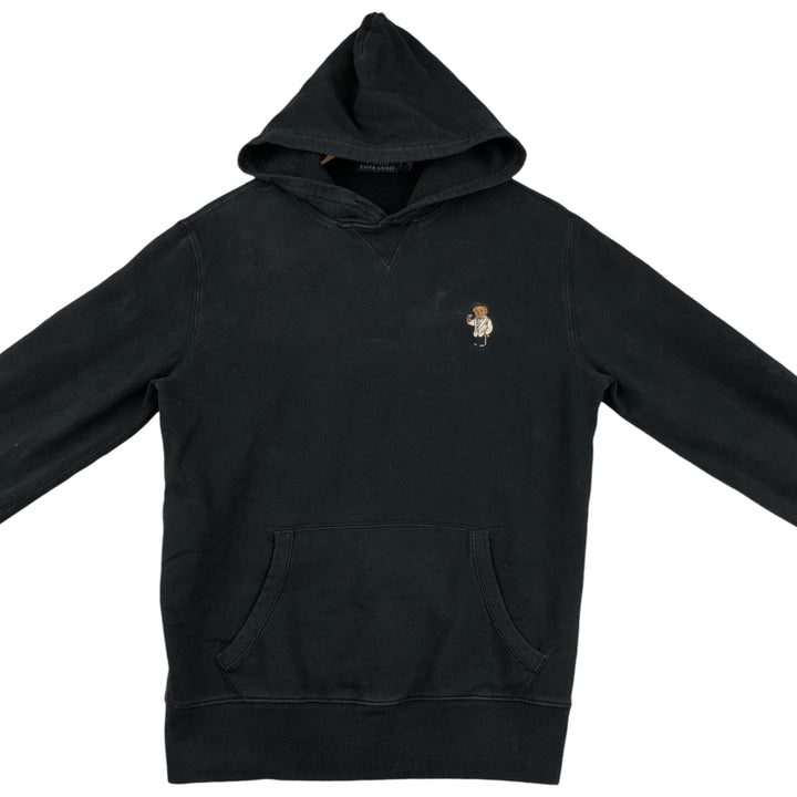 Ralph Lauren POLO RALPH LAUREN Polo Bear Sweatshirt Pullover Hoodie, Men's Size Small cotton black type Vintage Second Hand