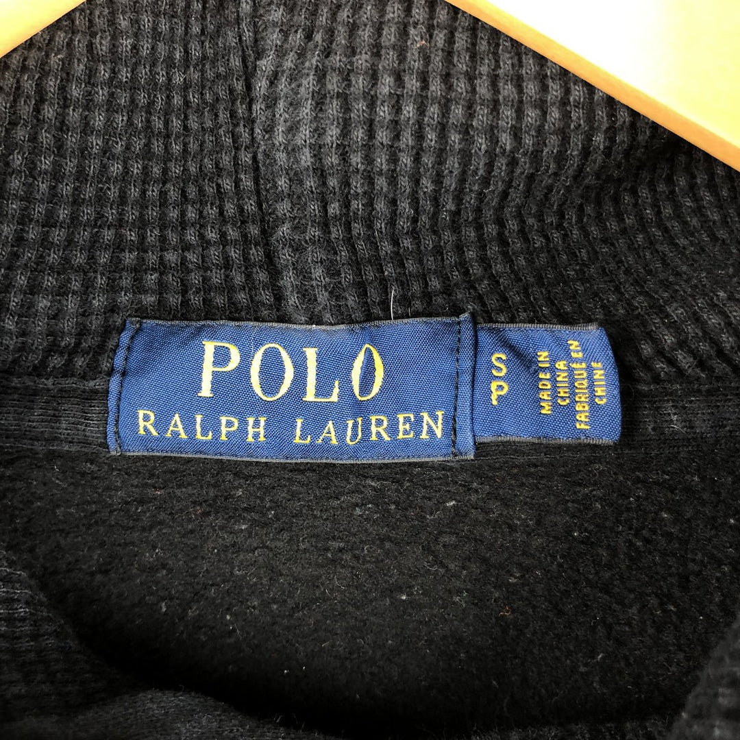 Ralph Lauren POLO RALPH LAUREN Polo Bear Sweatshirt Pullover Hoodie, Men's Size Small cotton black type Vintage Second Hand