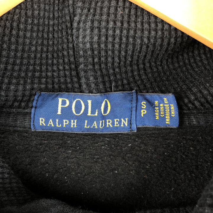 Ralph Lauren POLO RALPH LAUREN Polo Bear Sweatshirt Pullover Hoodie, Men's Size Small cotton black type Vintage Second Hand
