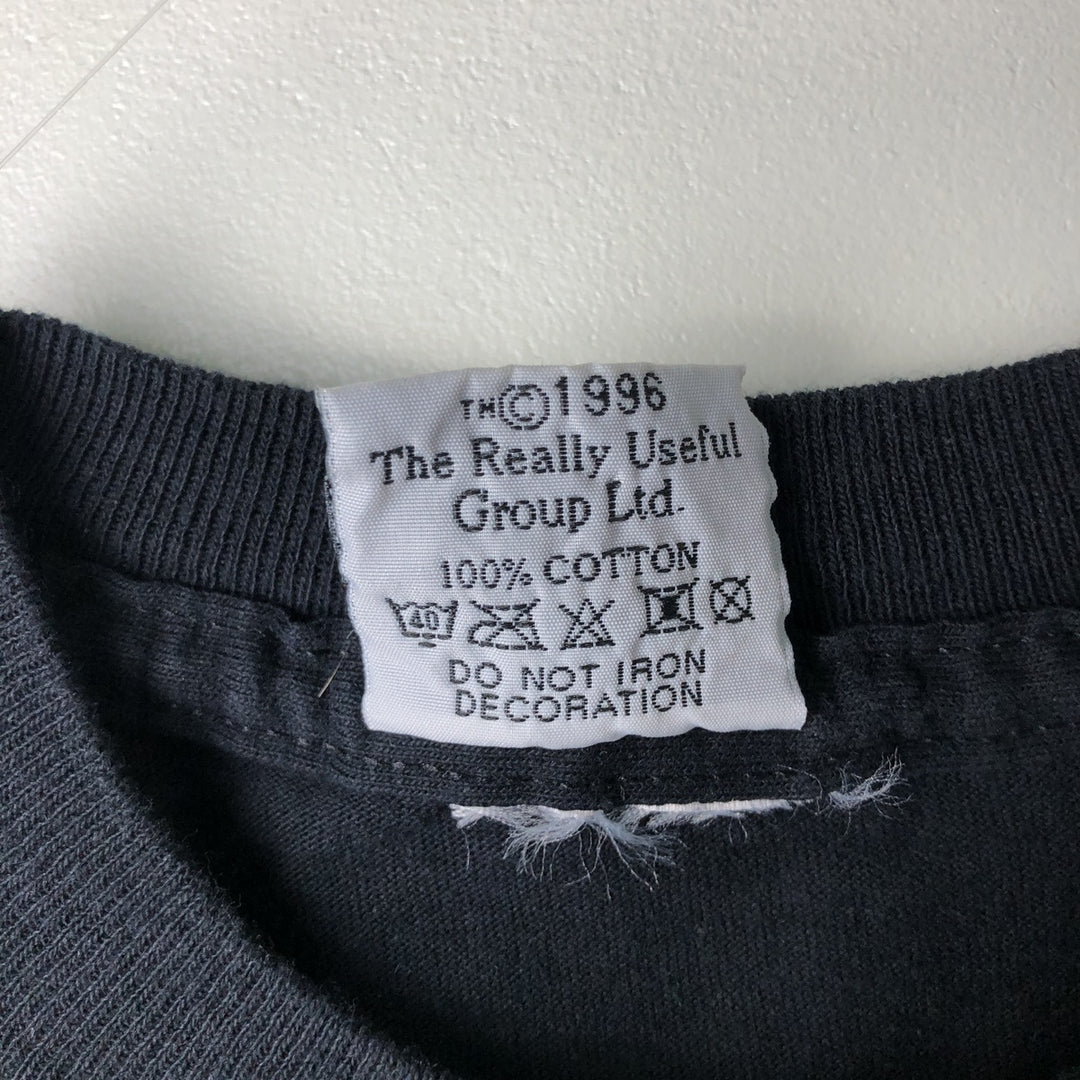 90'S Really Useful Merchandise Jesus Christ Superstar Print T-Shirt, Men's Size Large, Vintage cotton black type Vintage Second Hand