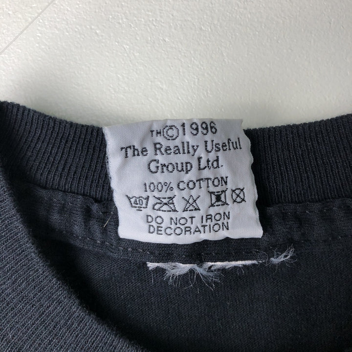 90'S Really Useful Merchandise Jesus Christ Superstar Print T-Shirt, Men's Size Large, Vintage cotton black type Vintage Second Hand