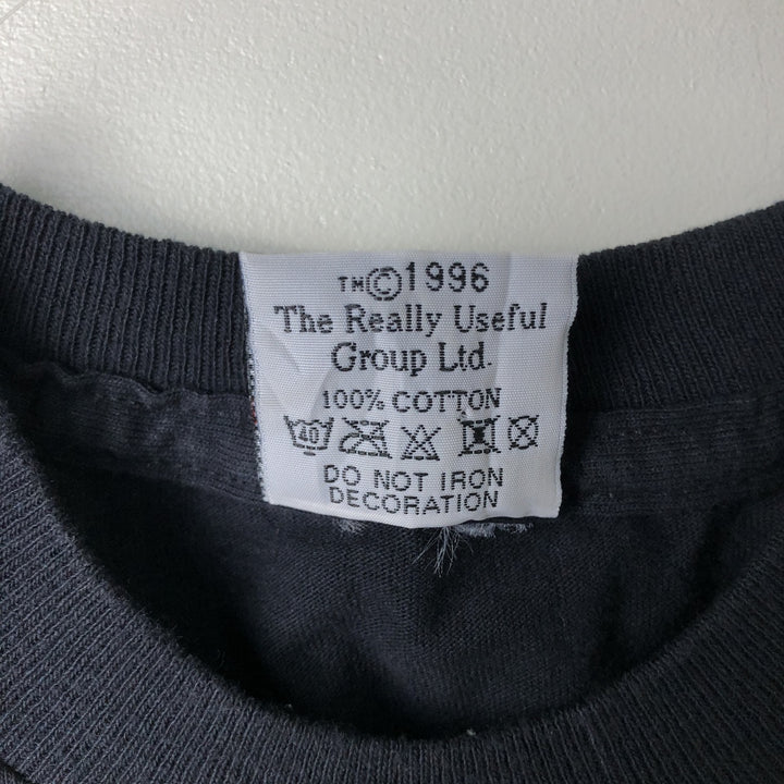 90'S Really Useful Merchandise Jesus Christ Superstar Print T-Shirt, Men's Size Large, Vintage cotton black type Vintage Second Hand