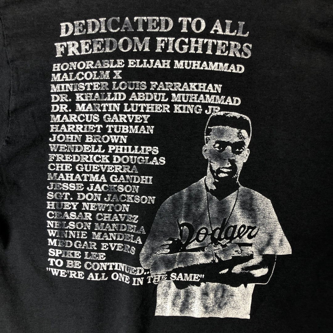 90'S SCREEN STARS Message Print T-Shirt Made in USA Men's XL Vintage cotton Charcoal Vintage Second Hand