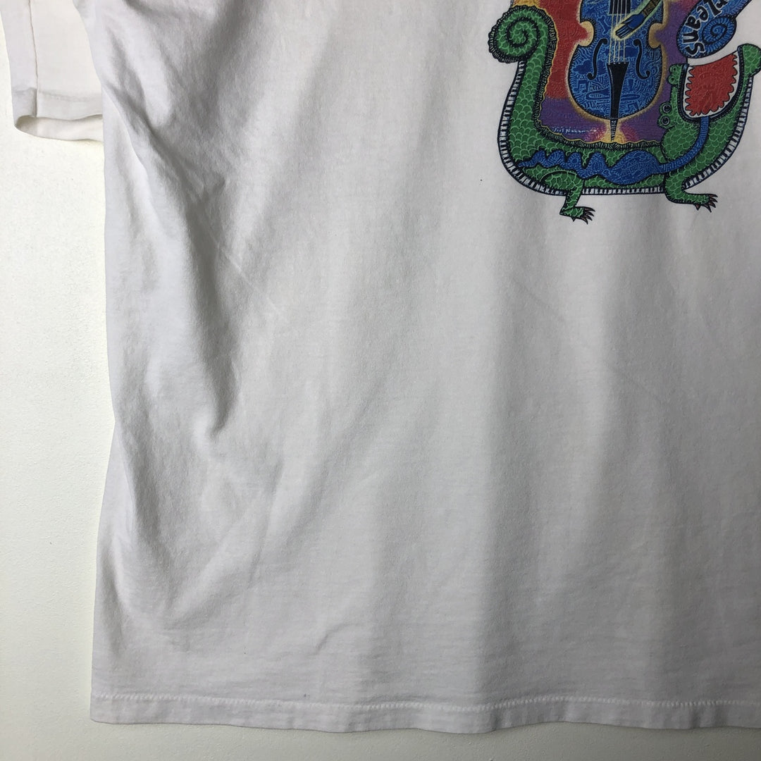 Vintage 90'S House of Blues band T-shirt, Made in USA, Men's XXL cotton white type Vintage Second Hand