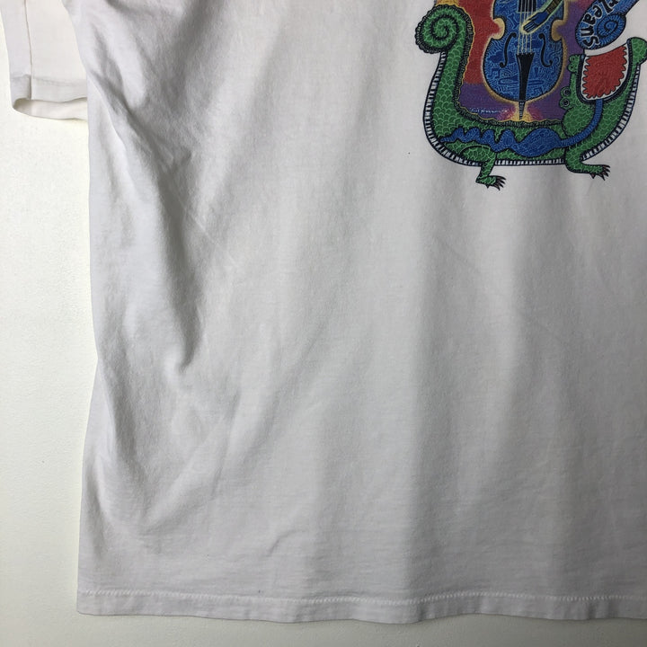 Vintage 90'S House of Blues band T-shirt, Made in USA, Men's XXL cotton white type Vintage Second Hand