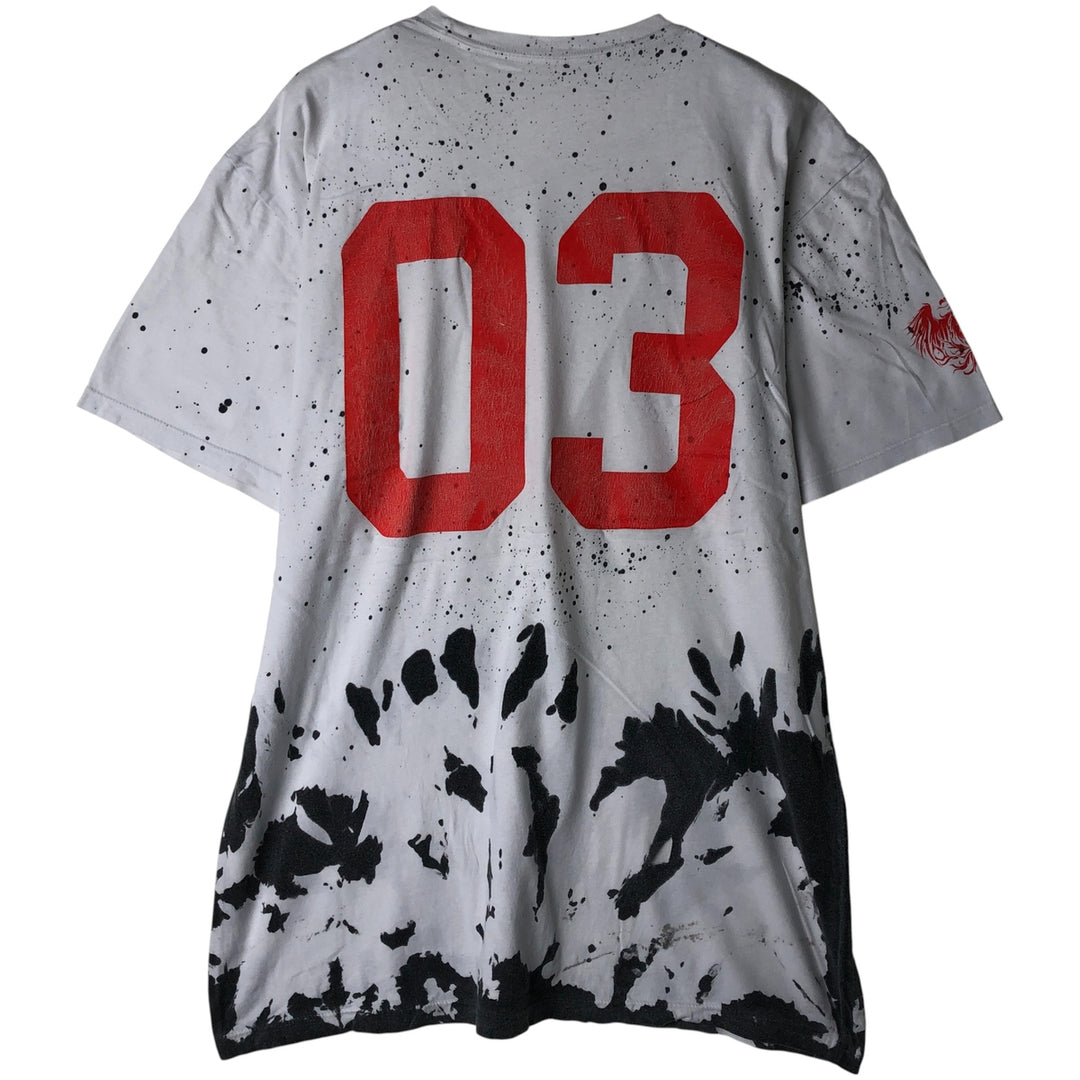 A Day to Remember All-Over Print Band T-Shirt, Men's Size L unclear white type Vintage Second Hand