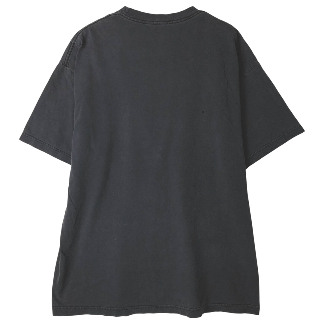 Skull Pattern Print T-shirt, Men's Size L unclear Charcoal Vintage Second Hand