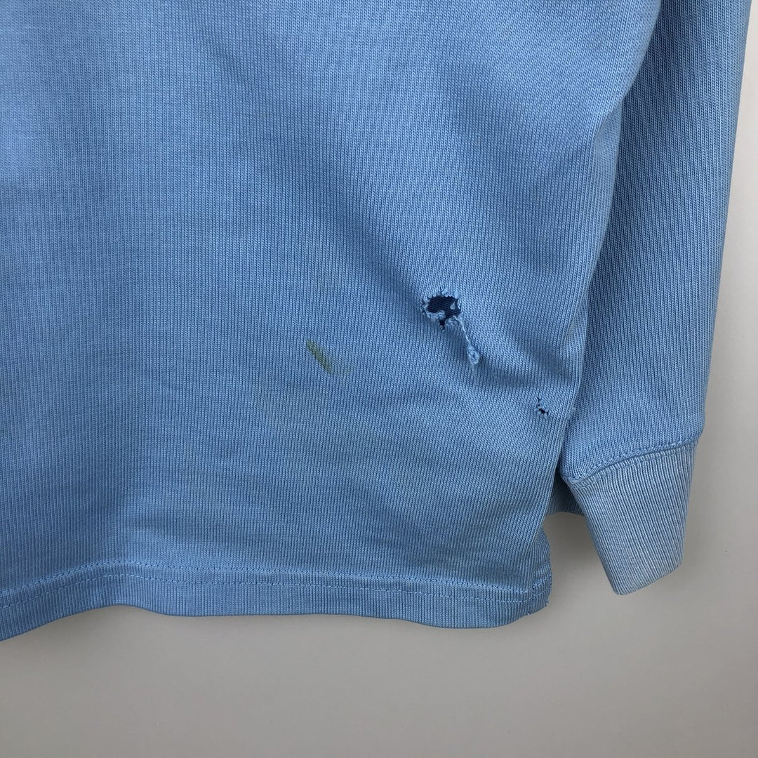Ralph Lauren POLO by Ralph Lauren long sleeve rugby shirt, men's size L cotton Blue type light blue Vintage Second Hand