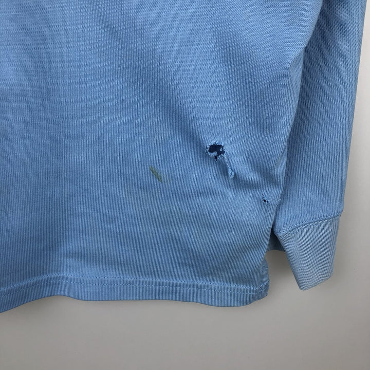 Ralph Lauren POLO by Ralph Lauren long sleeve rugby shirt, men's size L cotton Blue type light blue Vintage Second Hand
