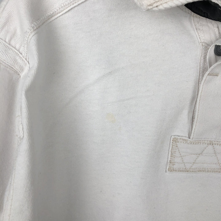 Ralph Lauren POLO by Ralph Lauren CUSTOM FIT Stars and Stripes Long Sleeve Rugby Shirt, Men's Size XL cotton white type Vintage Second Hand