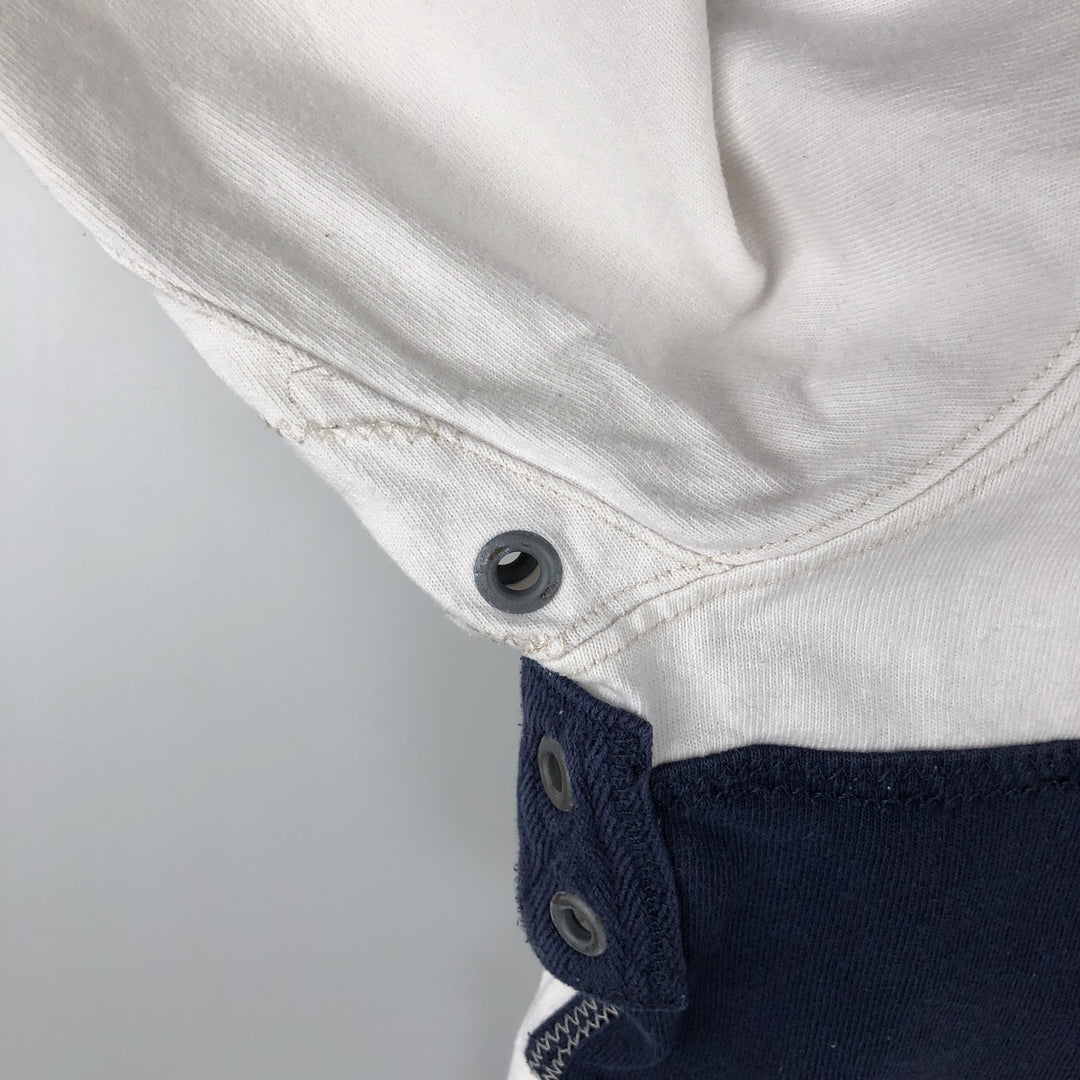 Ralph Lauren POLO by Ralph Lauren CUSTOM FIT Stars and Stripes Long Sleeve Rugby Shirt, Men's Size XL cotton white type Vintage Second Hand