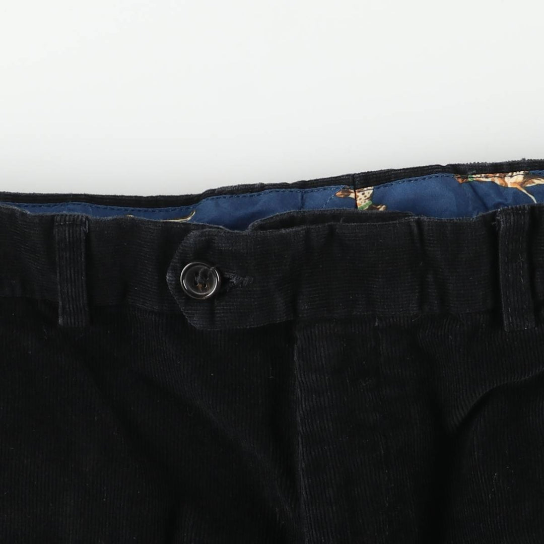 Ralph Lauren Lauren corduroy pants, men's size W37 cotton black type Vintage Second Hand
