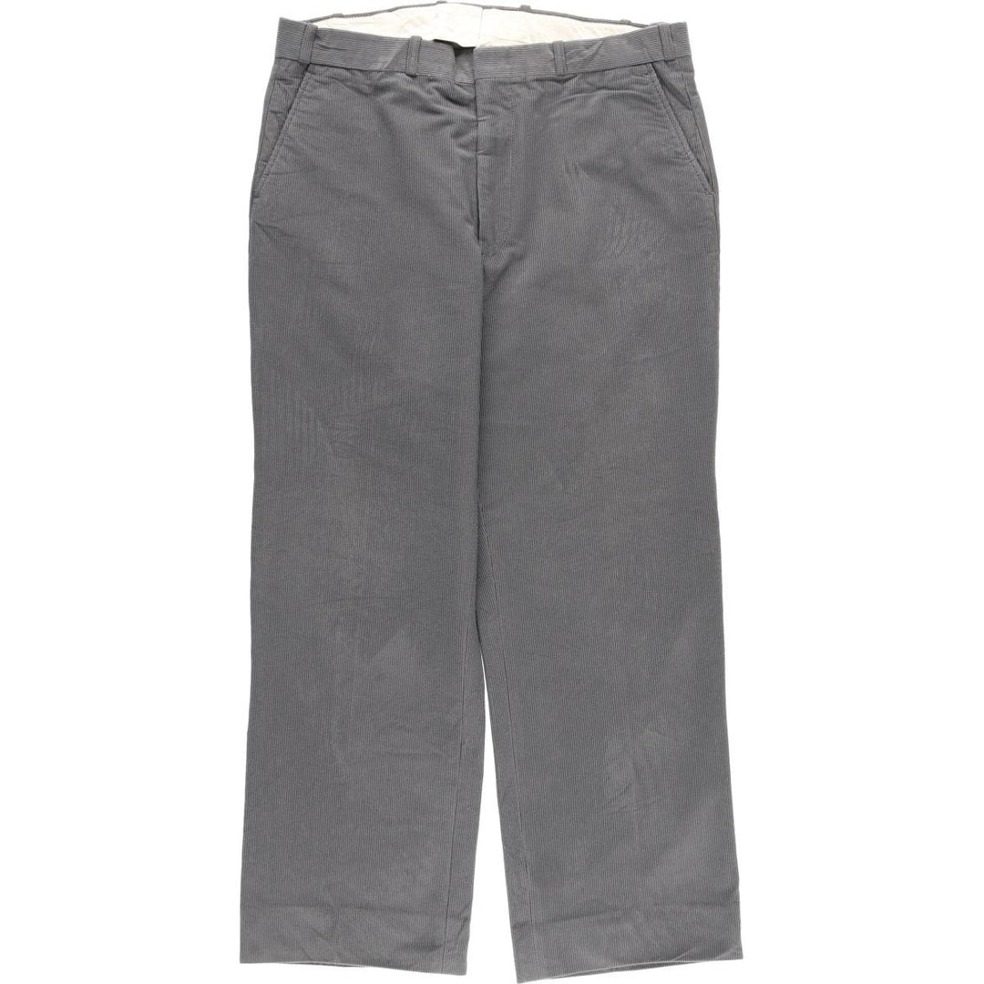 GRAND NATIONAL Men's Corduroy Pants, Size 36 (Zip Fly) polyester gray type Vintage Second Hand