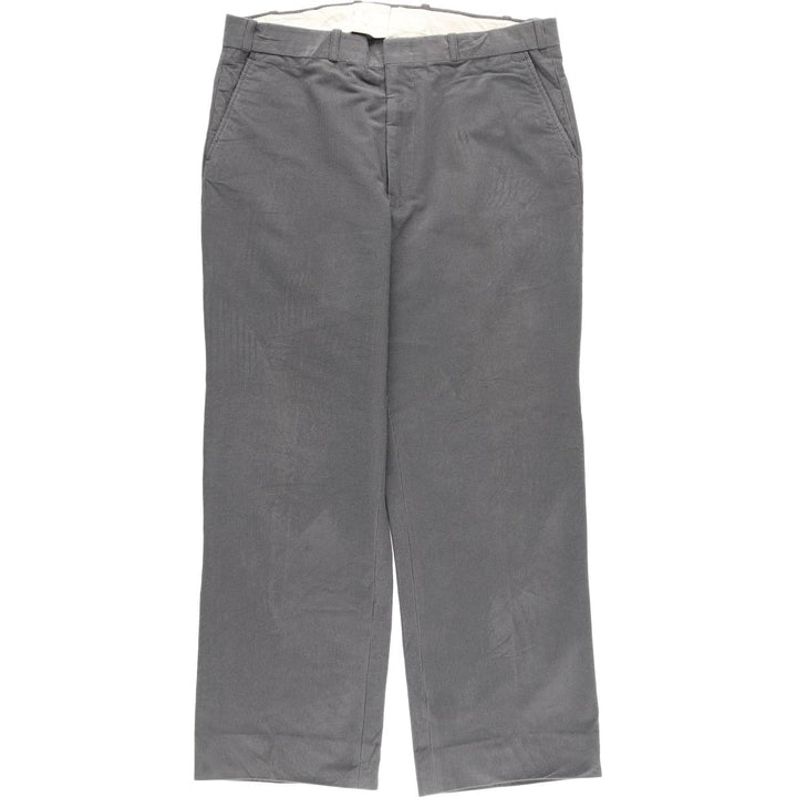 GRAND NATIONAL Men's Corduroy Pants, Size 36 (Zip Fly) polyester gray type Vintage Second Hand