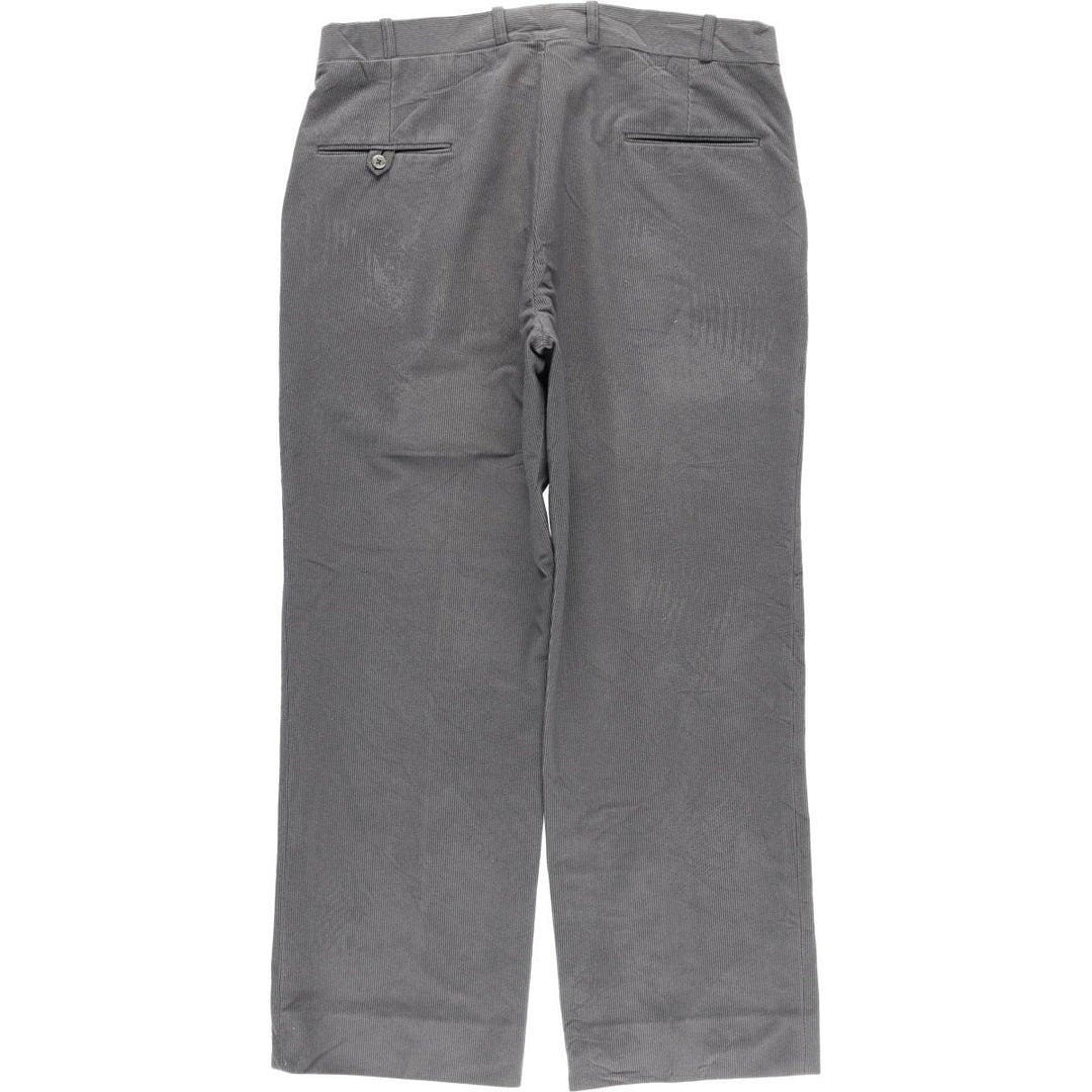 GRAND NATIONAL Men's Corduroy Pants, Size 36 (Zip Fly) polyester gray type Vintage Second Hand