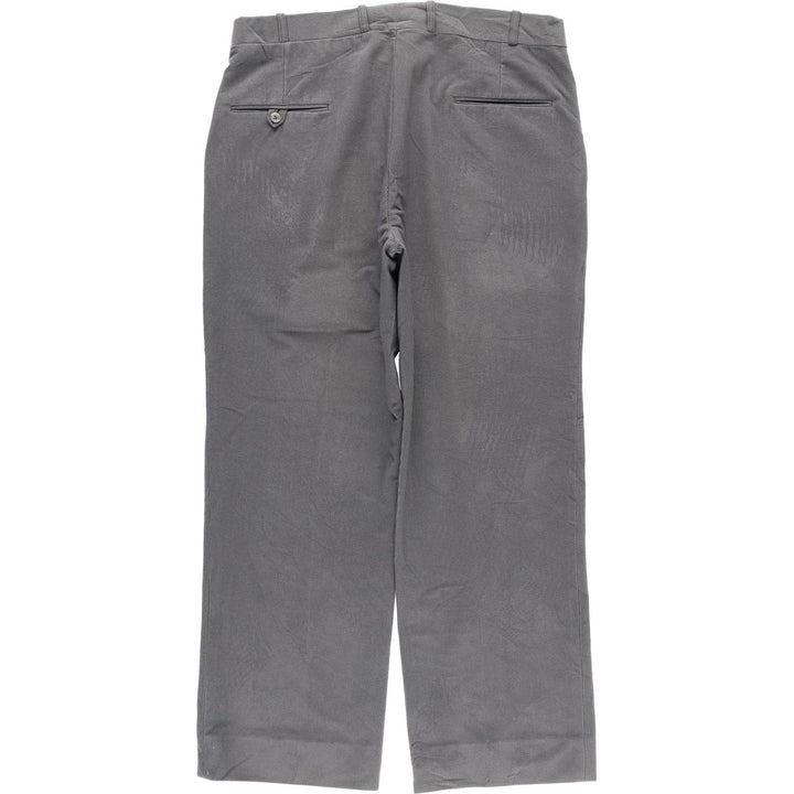 GRAND NATIONAL Men's Corduroy Pants, Size 36 (Zip Fly) polyester gray type Vintage Second Hand