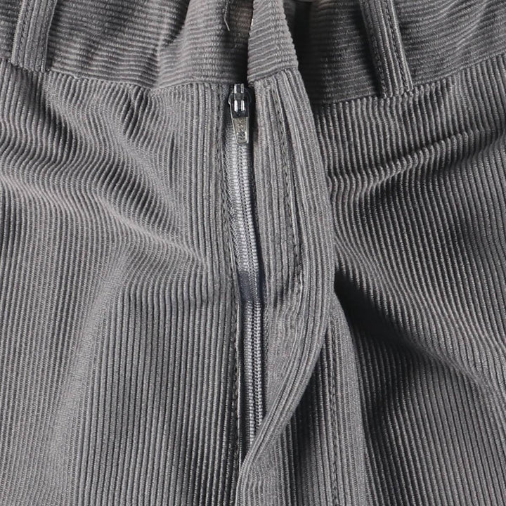GRAND NATIONAL Men's Corduroy Pants, Size 36 (Zip Fly) polyester gray type Vintage Second Hand