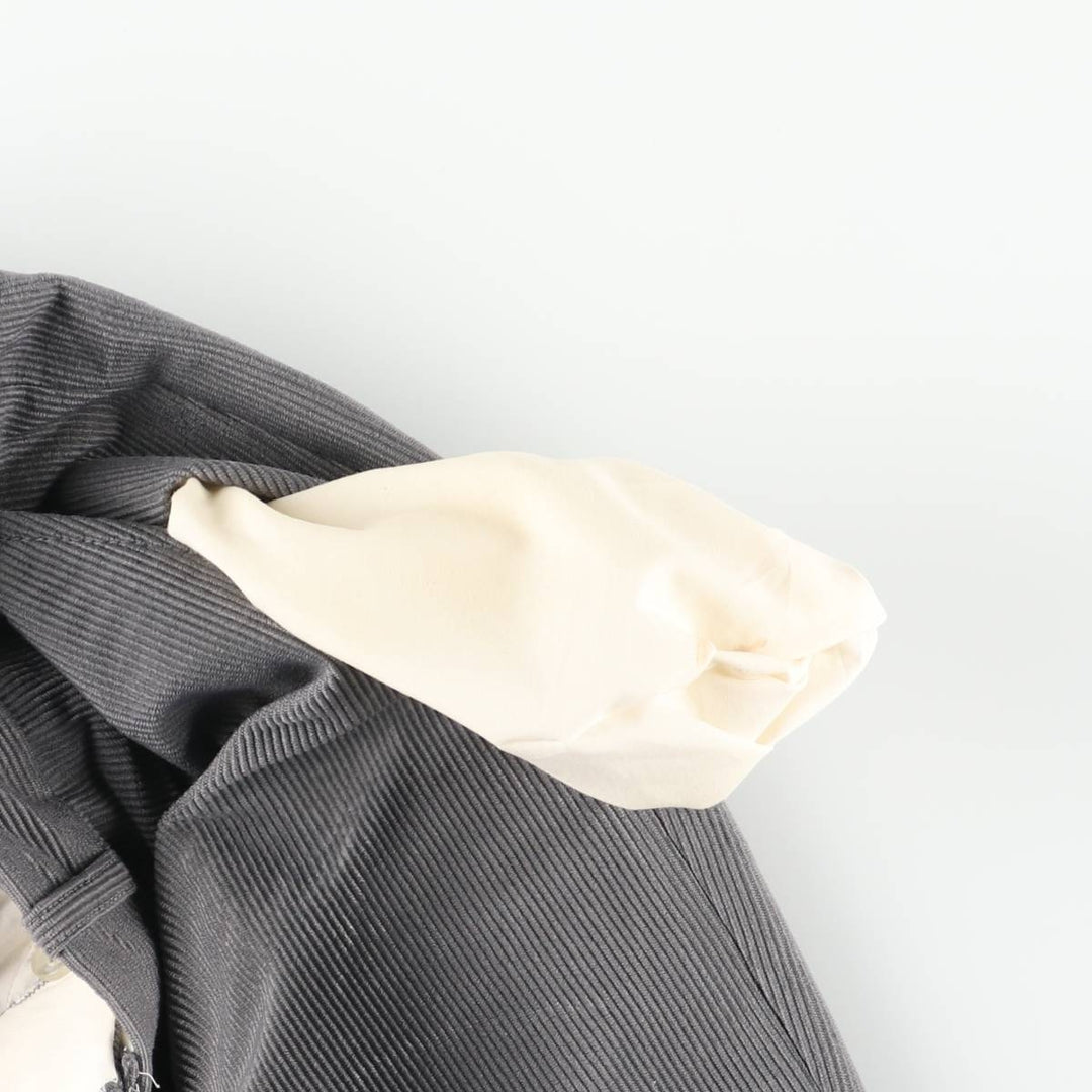 GRAND NATIONAL Men's Corduroy Pants, Size 36 (Zip Fly) polyester gray type Vintage Second Hand