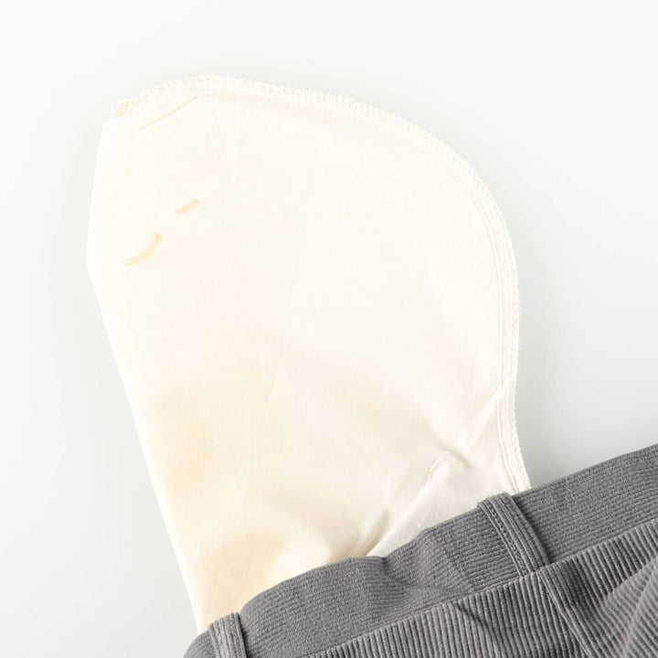 GRAND NATIONAL Men's Corduroy Pants, Size 36 (Zip Fly) polyester gray type Vintage Second Hand