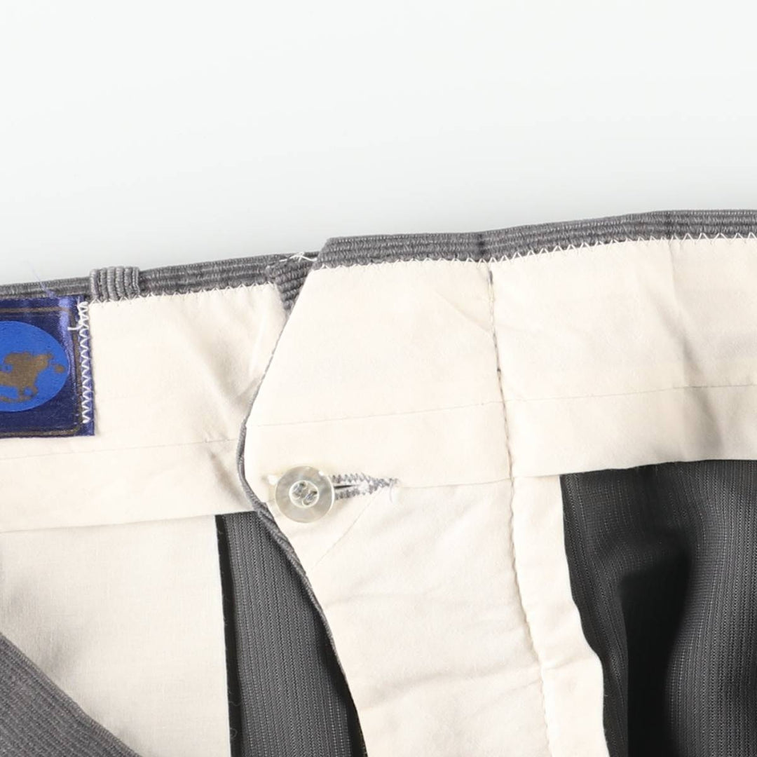 GRAND NATIONAL Men's Corduroy Pants, Size 36 (Zip Fly) polyester gray type Vintage Second Hand