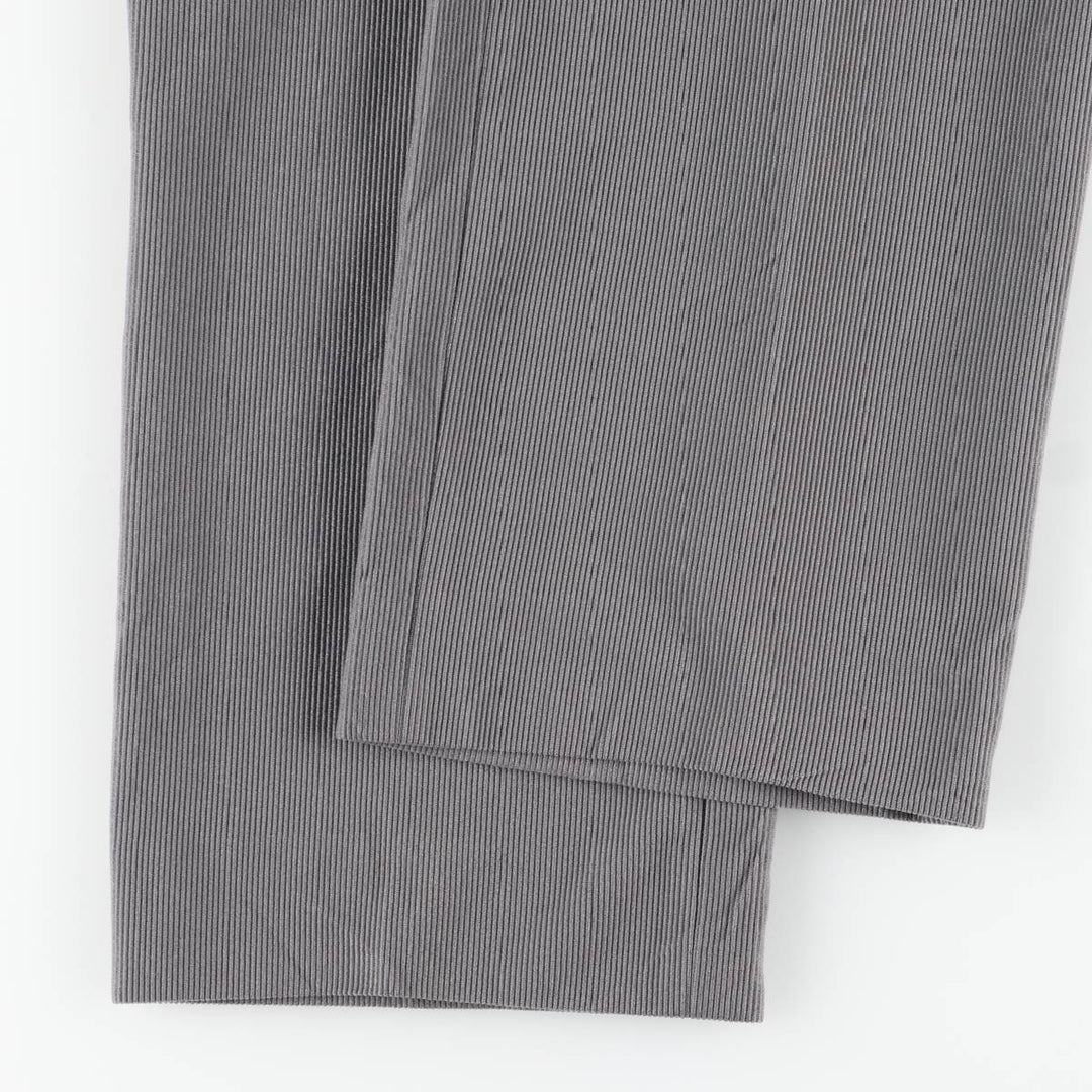GRAND NATIONAL Men's Corduroy Pants, Size 36 (Zip Fly) polyester gray type Vintage Second Hand