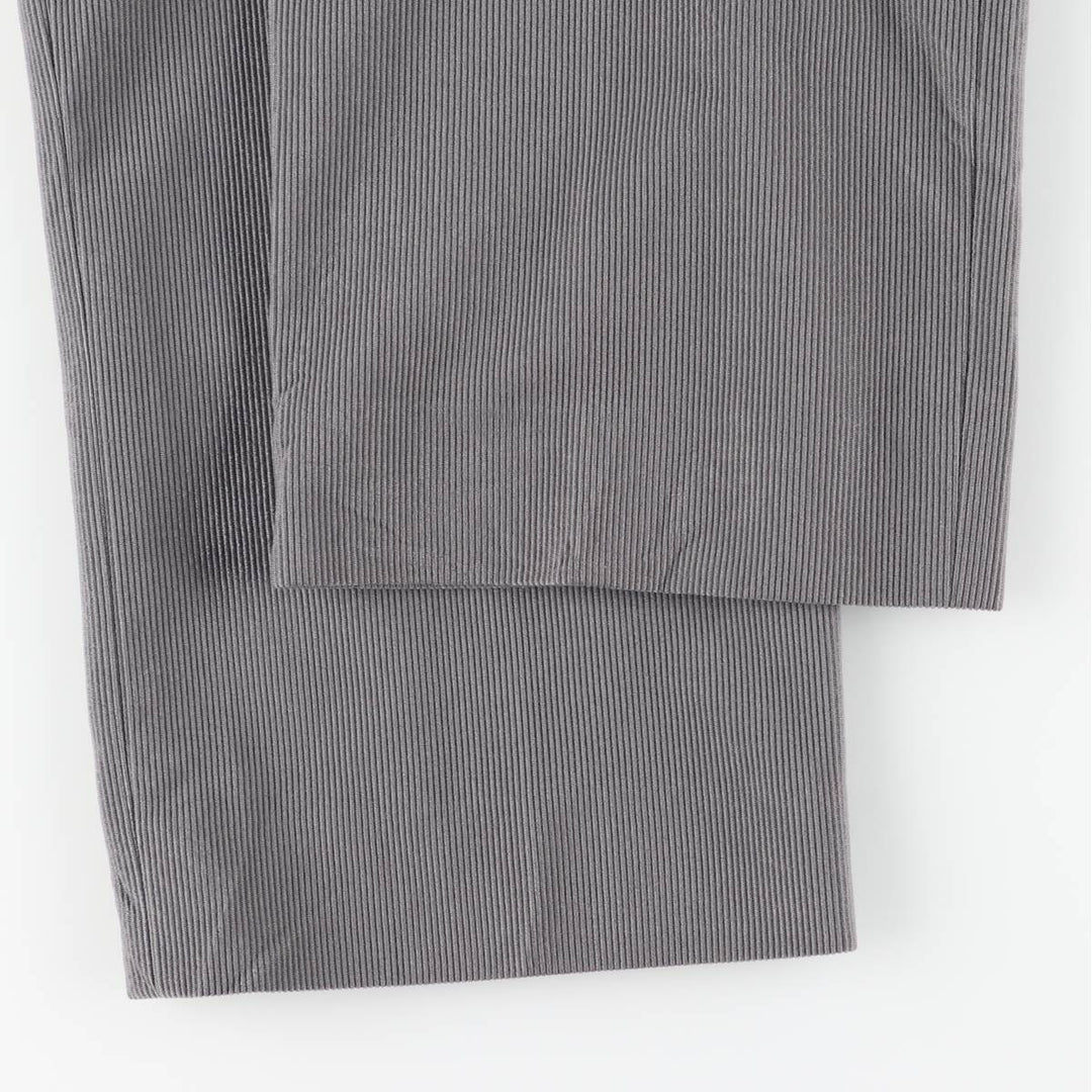 GRAND NATIONAL Men's Corduroy Pants, Size 36 (Zip Fly) polyester gray type Vintage Second Hand