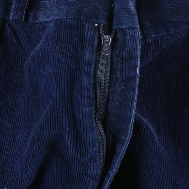 Vintage 70s-80'S Haggar corduroy pants, men's size W32 cotton navy blue type Vintage Second Hand