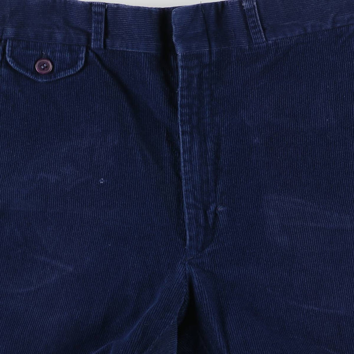 Vintage 70s-80'S Haggar corduroy pants, men's size W32 cotton navy blue type Vintage Second Hand