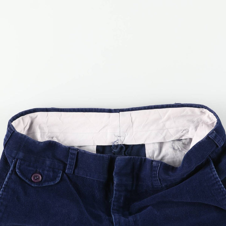 Vintage 70s-80'S Haggar corduroy pants, men's size W32 cotton navy blue type Vintage Second Hand