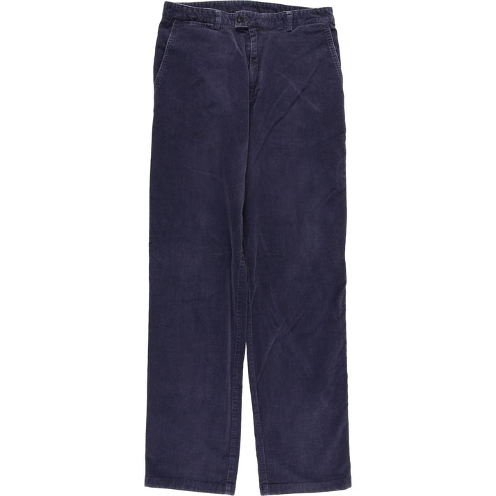 Burberry's Thomas Burberry corduroy pants, men's size W31 cotton navy blue type Vintage Second Hand