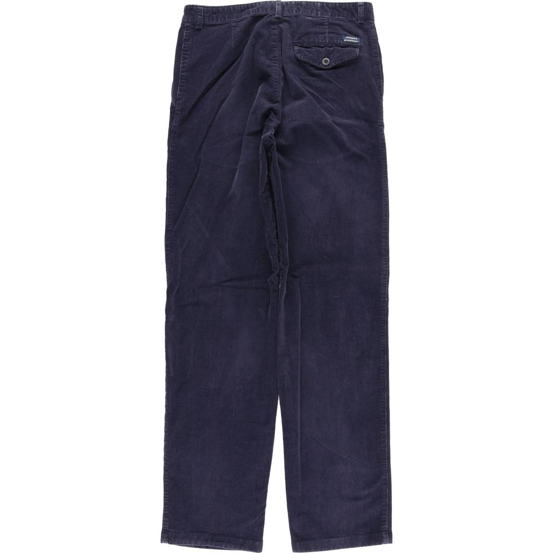 Burberry's Thomas Burberry corduroy pants, men's size W31 cotton navy blue type Vintage Second Hand