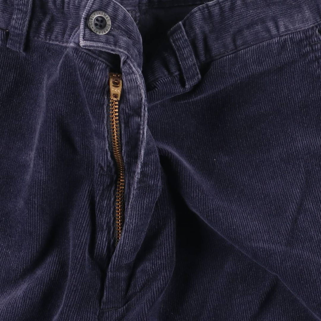 Burberry's Thomas Burberry corduroy pants, men's size W31 cotton navy blue type Vintage Second Hand