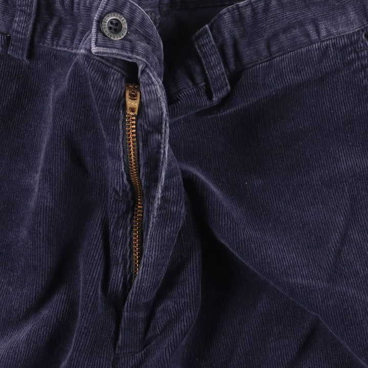 Burberry's Thomas Burberry corduroy pants, men's size W31 cotton navy blue type Vintage Second Hand