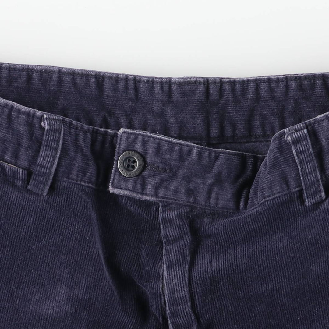 Burberry's Thomas Burberry corduroy pants, men's size W31 cotton navy blue type Vintage Second Hand