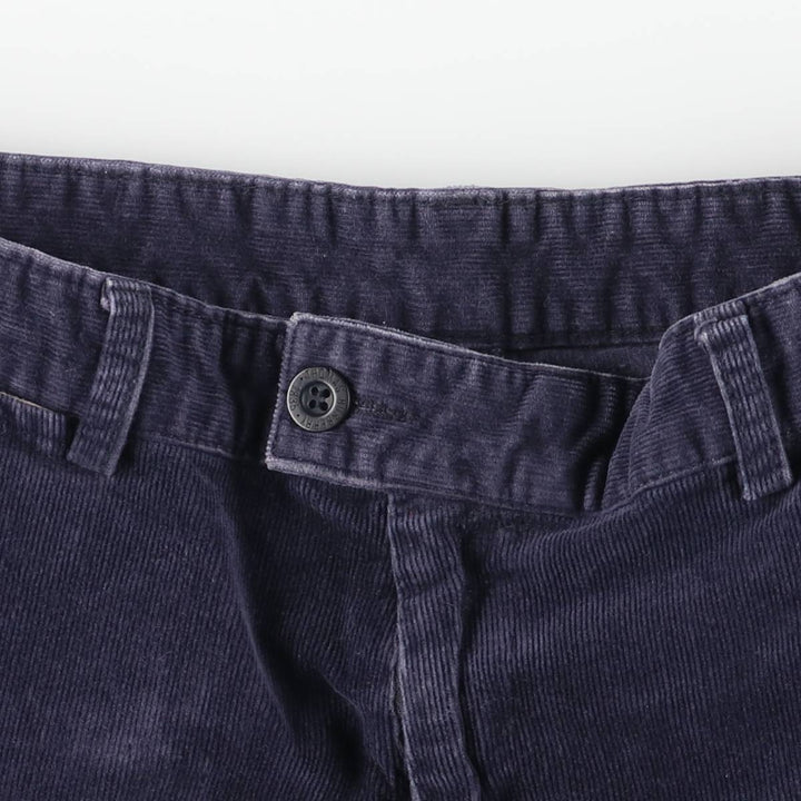 Burberry's Thomas Burberry corduroy pants, men's size W31 cotton navy blue type Vintage Second Hand