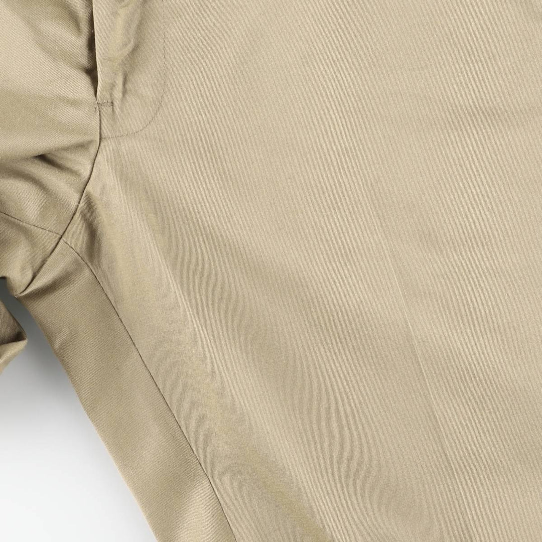 Vintage 1980'S FINESILVER work pants, men's size W33 polyester Beige type Vintage Second Hand