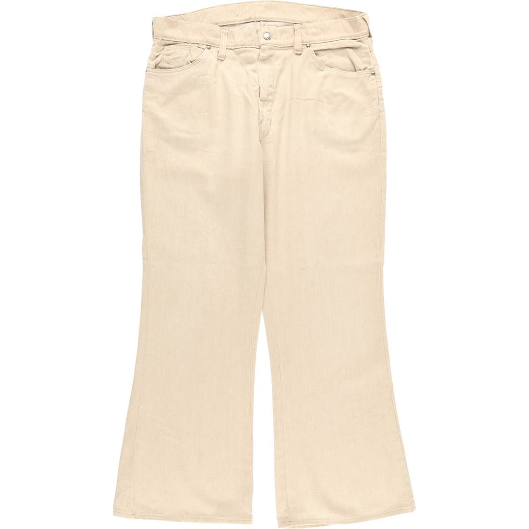 Vintage 1980'S Big Yank work pants, flared pants, men's size W34. unclear Beige type Vintage Second Hand