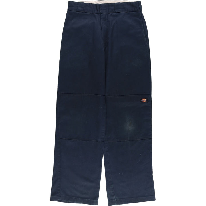 Dickies Loose Fit Double Knee Work Pants Men's W30 equivalent polyester navy blue type Vintage Second Hand