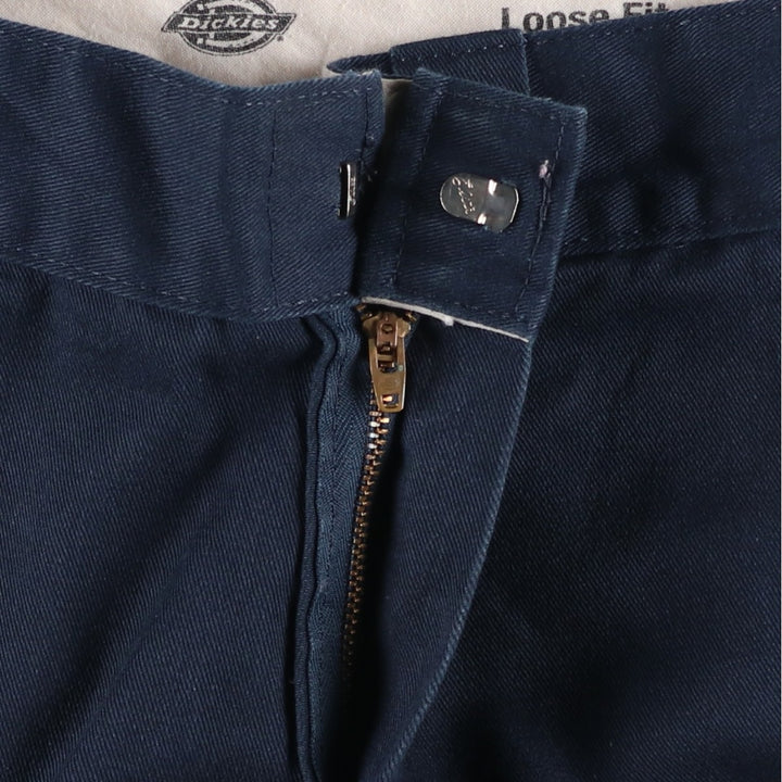 Dickies Loose Fit Double Knee Work Pants Men's W30 equivalent polyester navy blue type Vintage Second Hand