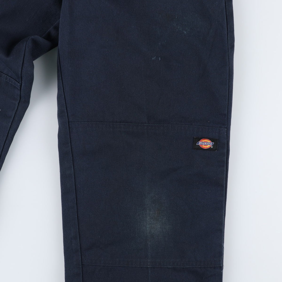 Dickies Loose Fit Double Knee Work Pants Men's W30 equivalent polyester navy blue type Vintage Second Hand