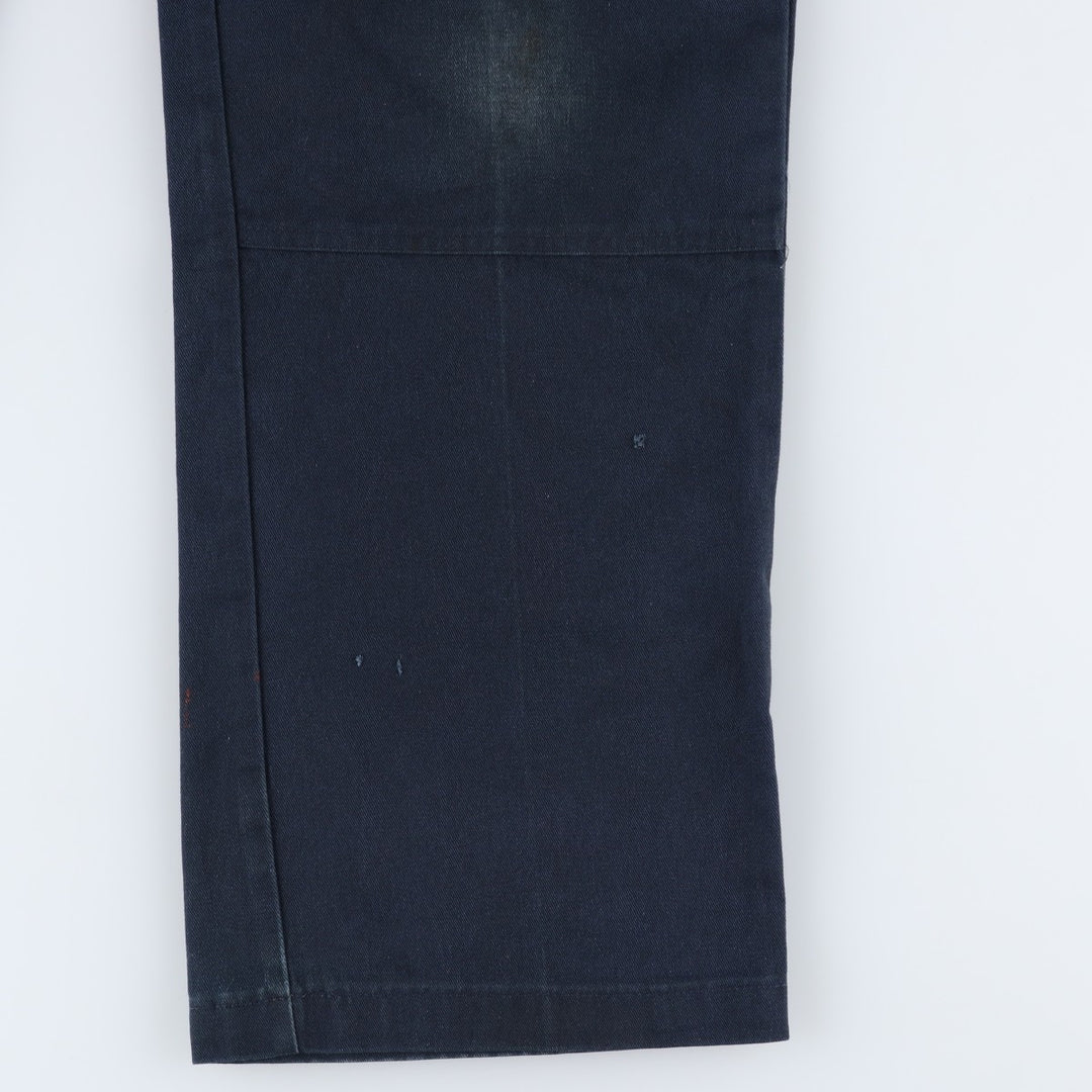 Dickies Loose Fit Double Knee Work Pants Men's W30 equivalent polyester navy blue type Vintage Second Hand
