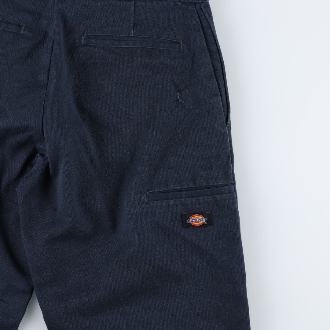 Dickies Loose Fit Double Knee Work Pants Men's W30 equivalent polyester navy blue type Vintage Second Hand