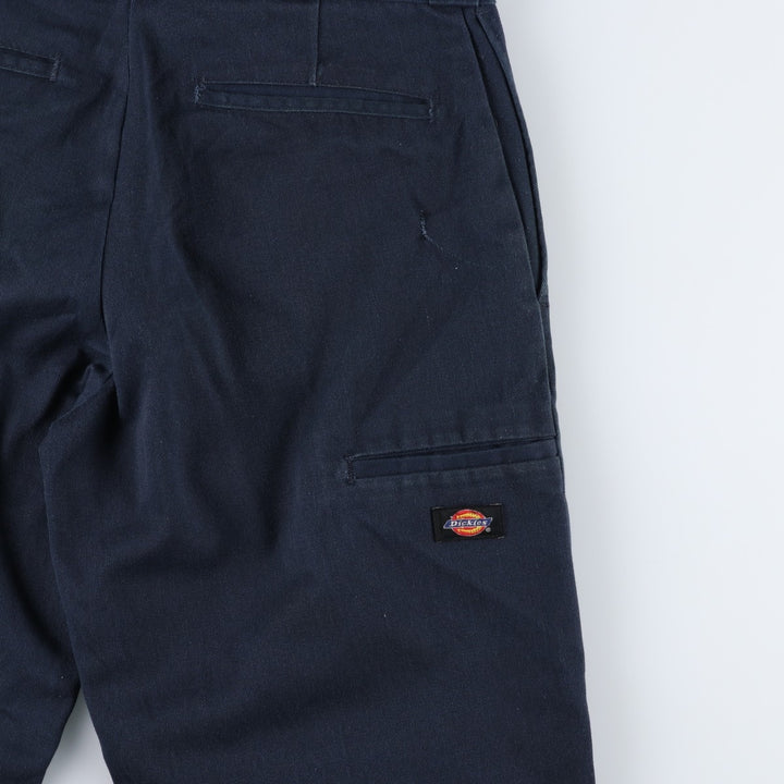 Dickies Loose Fit Double Knee Work Pants Men's W30 equivalent polyester navy blue type Vintage Second Hand